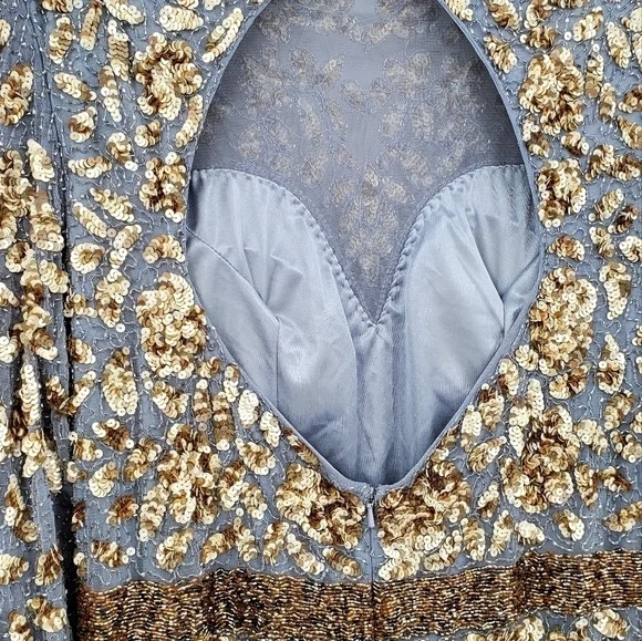 Mac Duggal Long Sleeve Sequin Embellished Gown - Picture 6 of 11